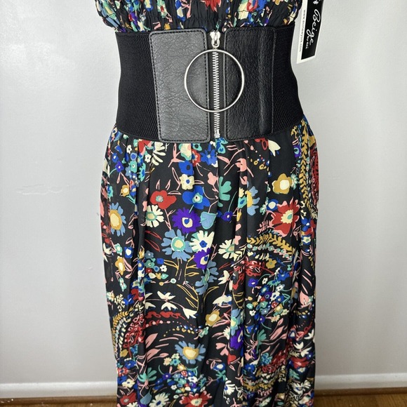 Beige By Eci Sleeveless Maxi Dress Small Floral Boho Cottage Core Maxi NWT - Picture 5 of 16